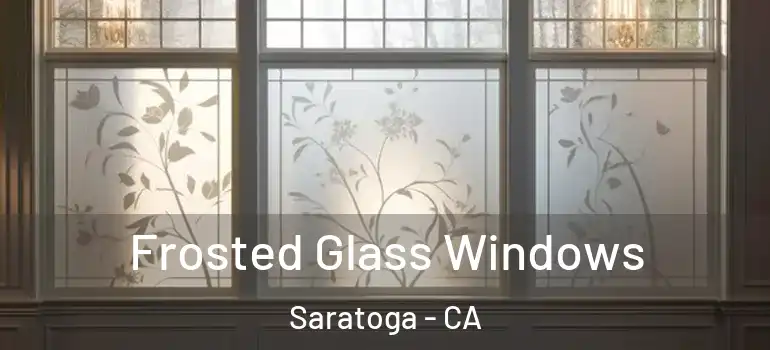  Frosted Glass Windows Saratoga - CA