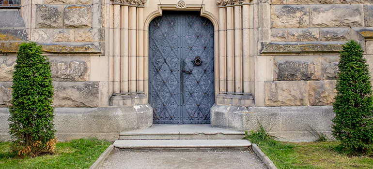 Traditional Double Front Doors in Saratoga, CA