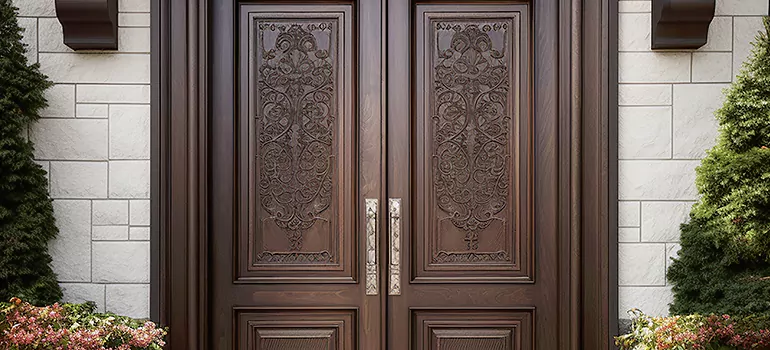 Double Front Doors in Saratoga, CA