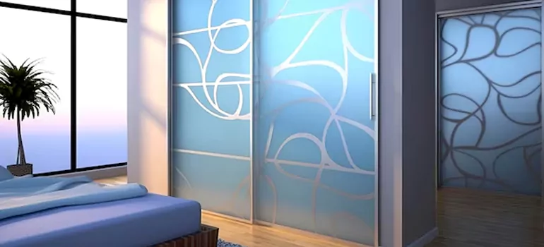 Frosting Glass Cabinet Doors in Saratoga, CA
