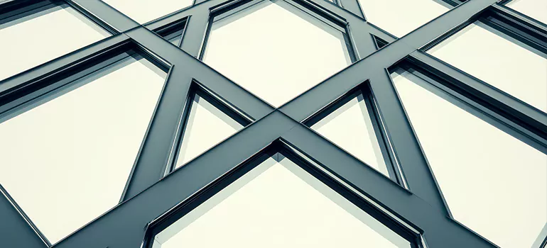 Geometric Window Shades in Saratoga, CA