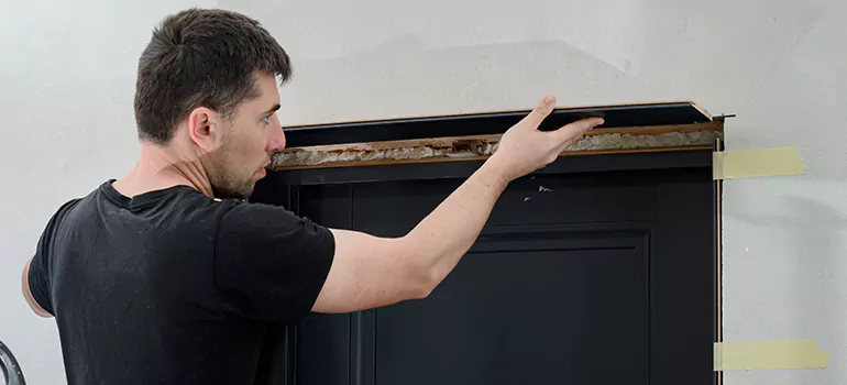 Wood Door Hole Repair in Saratoga, CA