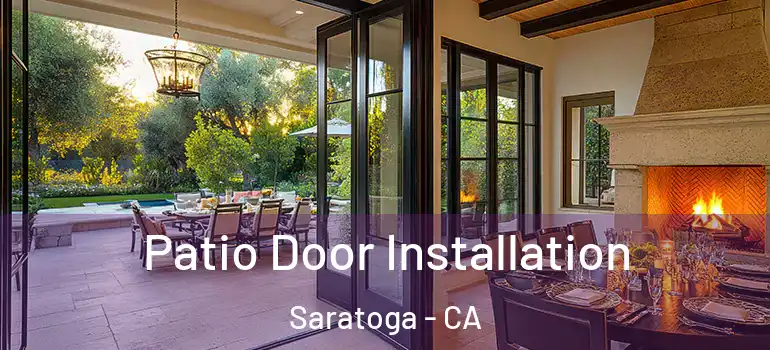  Patio Door Installation Saratoga - CA