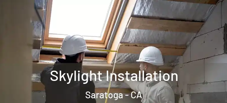  Skylight Installation Saratoga - CA