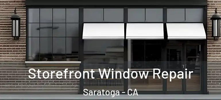  Storefront Window Repair Saratoga - CA