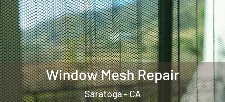  Window Mesh Repair Saratoga - CA